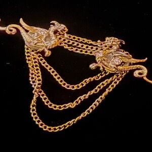 GOLD DRAGON CLOAK CLASP